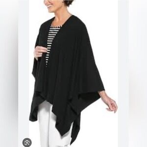 Coolibar Railay Everyday Beach Sun Wrap Black UPF 50 UV Protection S/M NWT B13